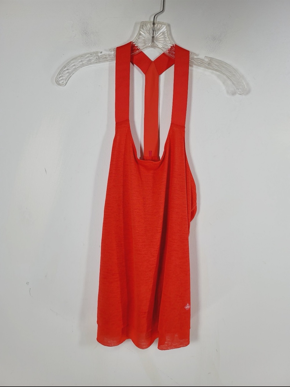 Prana Orange Racerback Tank Top, Size Small
